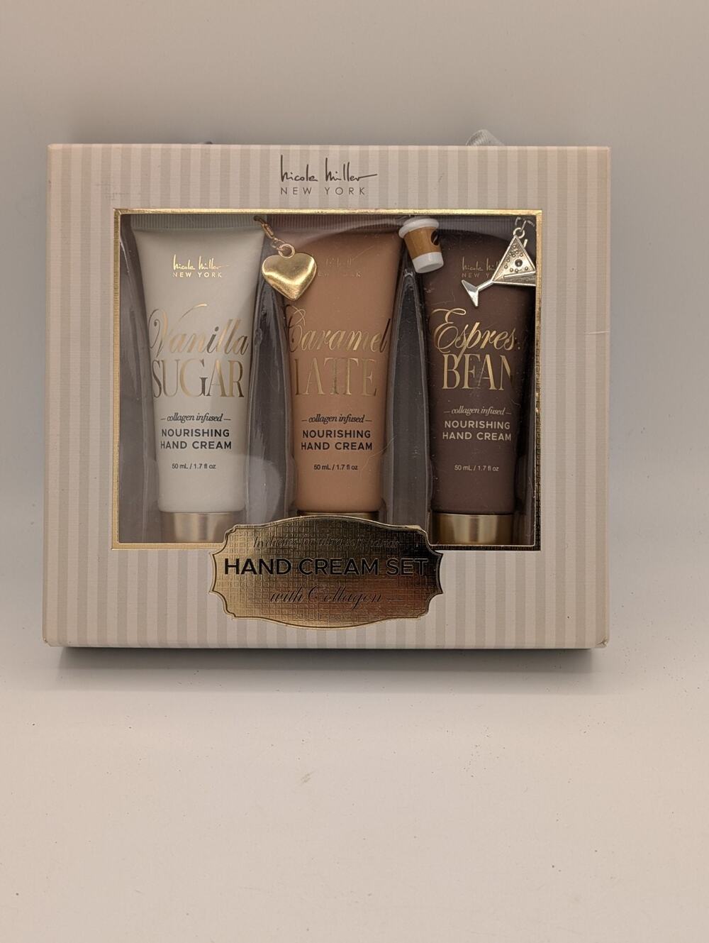 Luxurious Nicole Miller New York Hand Cream Set with Collagen New